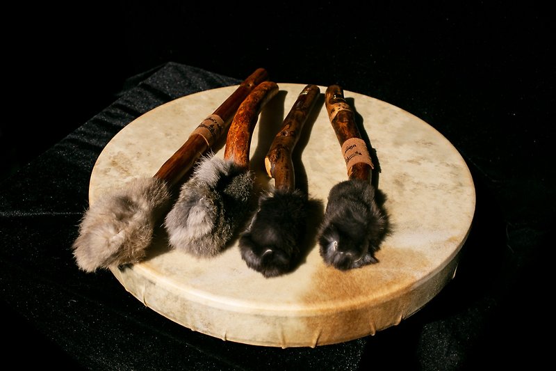 Purely handmade shaman drum natural drumsticks original drumsticks sheepskin - Guitars & Music Instruments - Other Materials 