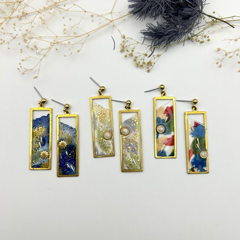 Dahua brand/polymer clay handmade earrings - ต่างหู - ดินเผา หลากหลายสี