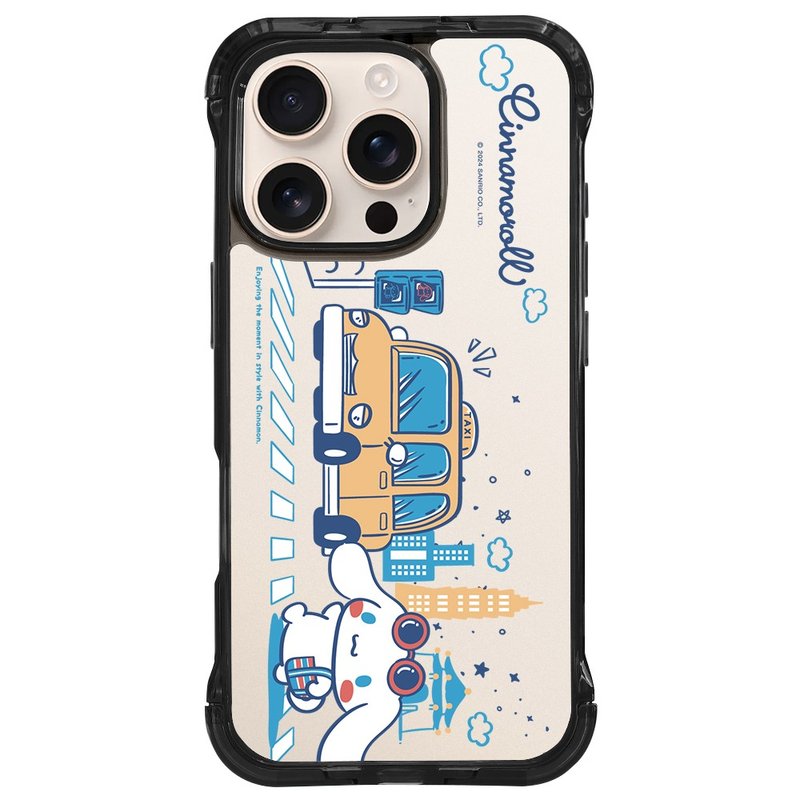 大耳狗 喜拿環島趣 標準透黑支架手機殼 iPhone 16 15 14 Pro Max - 手機殼/手機套 - 其他材質 黑色