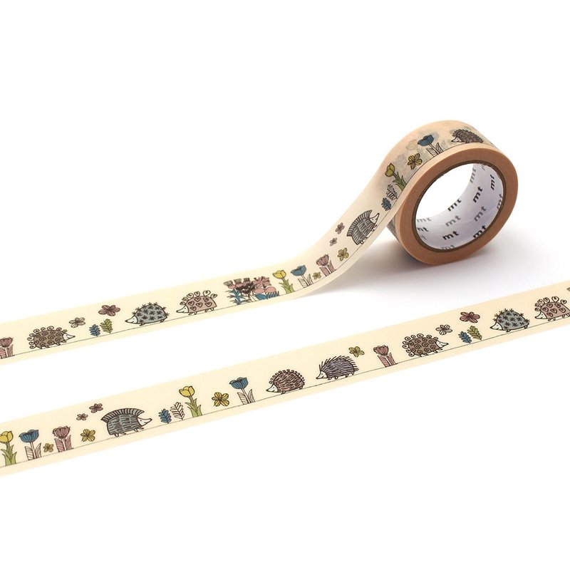 mt x Lisa Larson Masking Tape / Hedgehog garden (MTLISA20) - มาสกิ้งเทป - กระดาษ หลากหลายสี