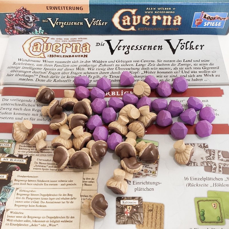與 Caverna. The Forgotten Folk 棋盤遊戲兼容的豪華資源代幣。 - 桌遊/卡牌 - 其他材質 