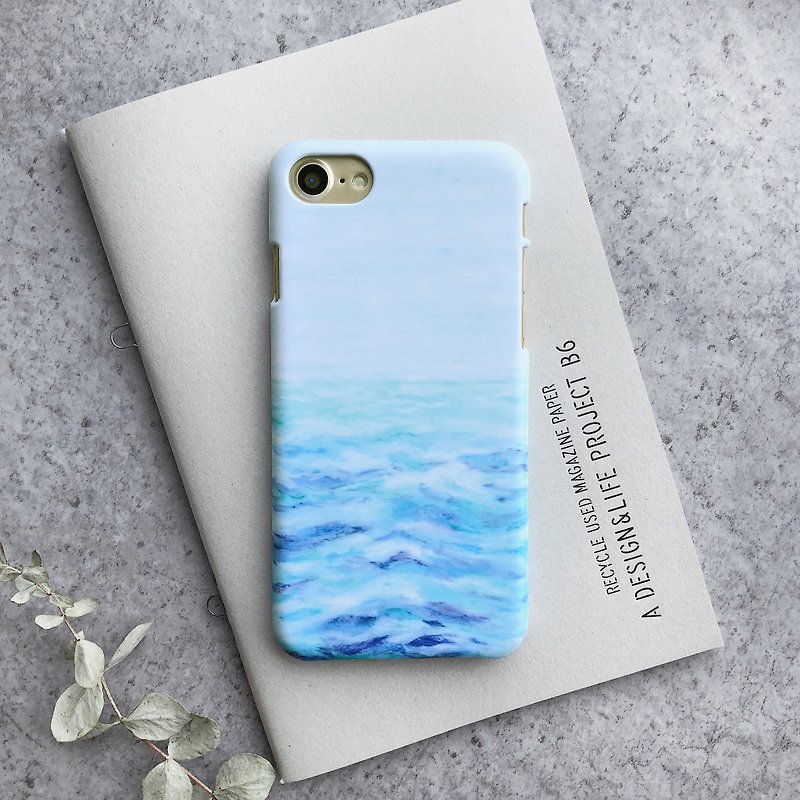Waves-phone case iphone samsung sony htc zenfone oppo LG - Phone Cases - Plastic Blue