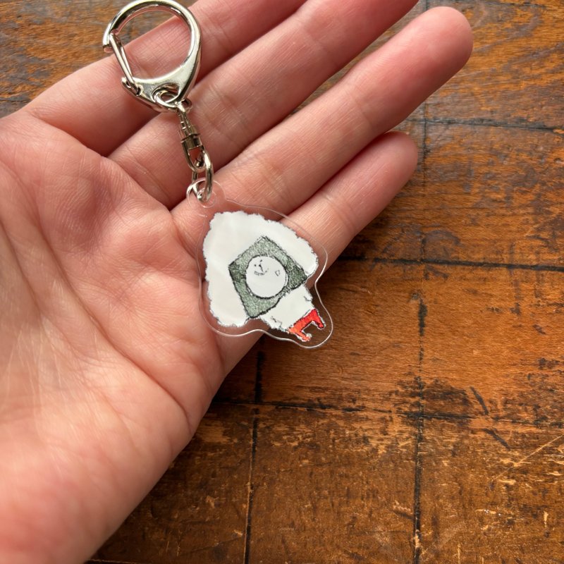 spicaの庭・muuちゃんのアクリルキーホルダー/おにぎり - 鑰匙圈/鑰匙包 - 壓克力 