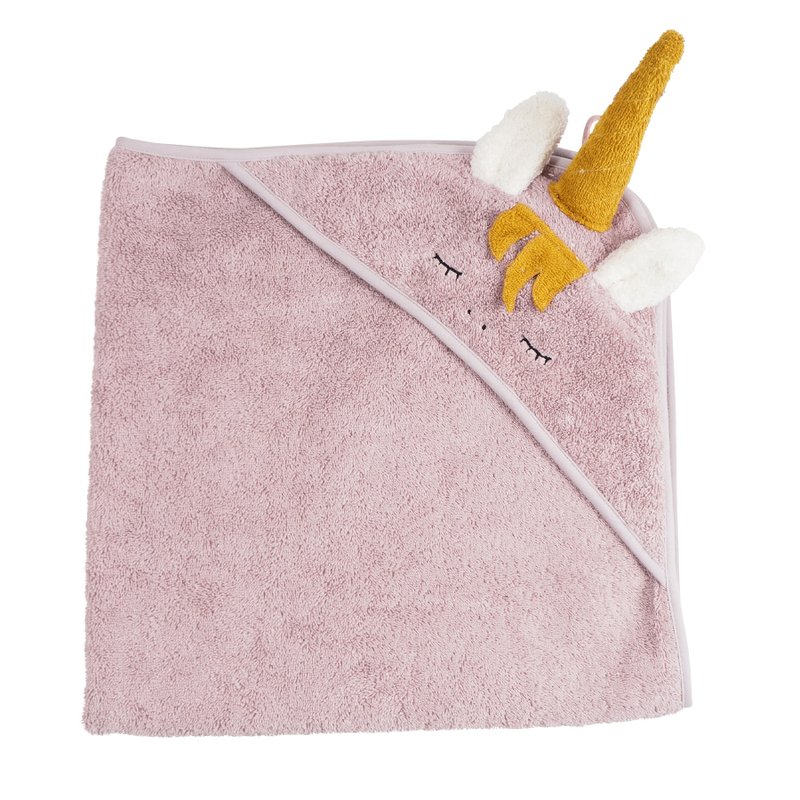 kikadu unicorn hooded organic cotton bath towel - Other - Cotton & Hemp Pink