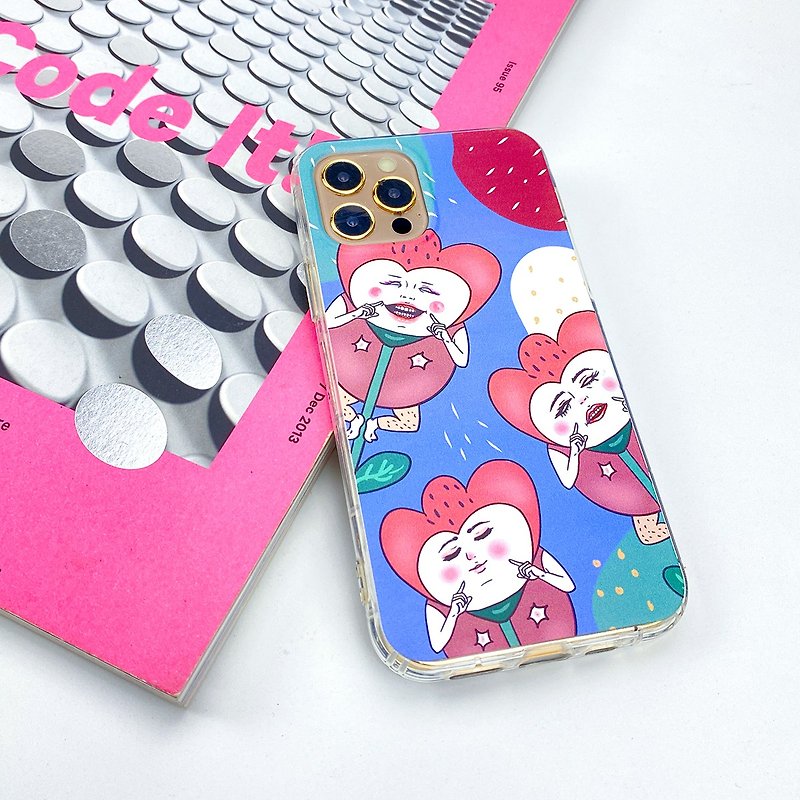Fizzy bubbly blossom phone case - เคส/ซองมือถือ - พลาสติก สีใส