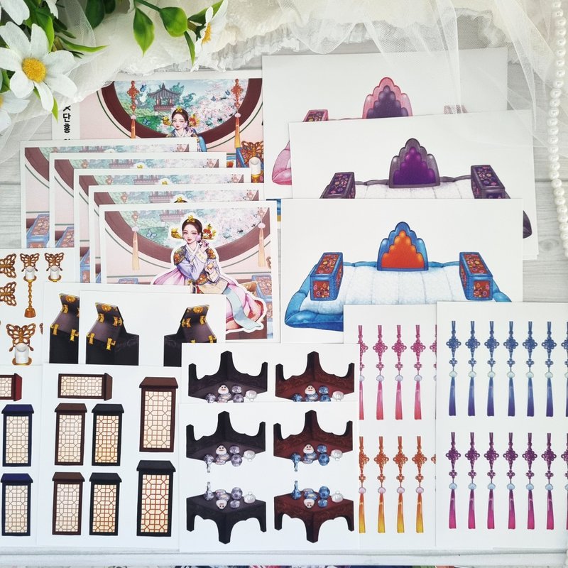 younyoun_Oriental Hanbok pakage_Aphrodite - 貼紙 - 紙 