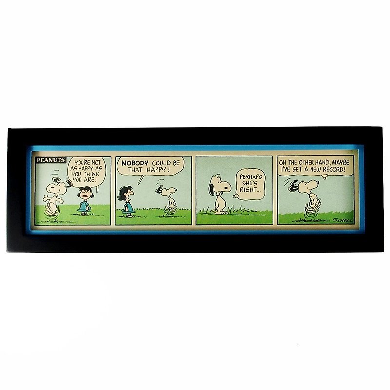 Snoopy漫畫擺飾-無憂無慮【Hallmark-Peanuts史努比 漫畫擺飾】 - 擺飾/家飾品 - 木頭 藍色