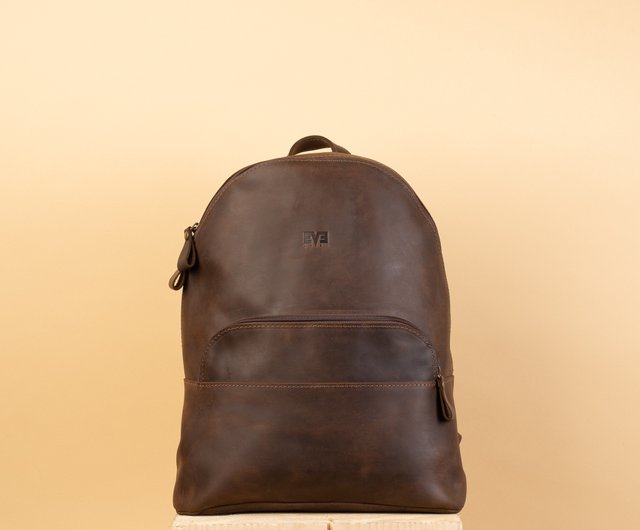 durable leather backpack