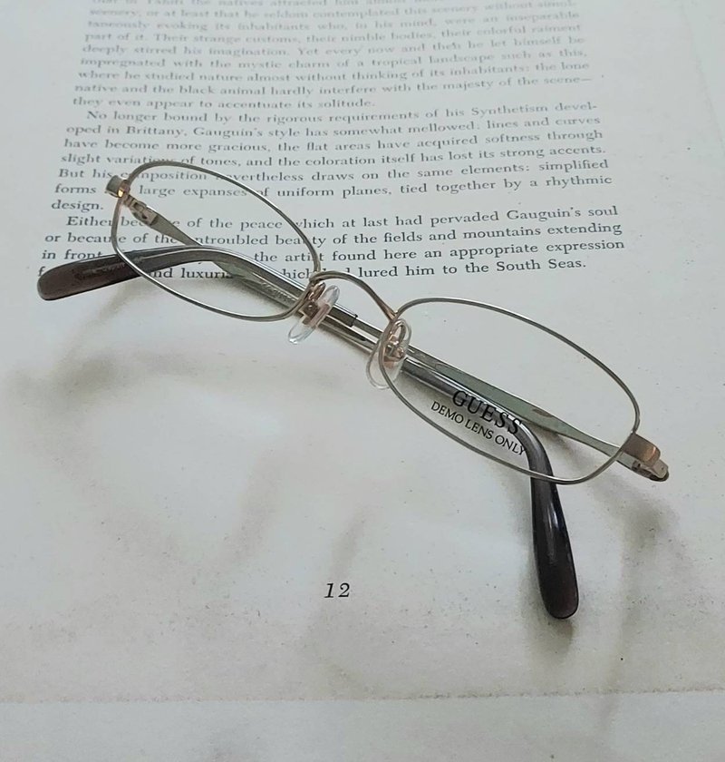 絕版老品全新 古董眼鏡  Guess品牌 日本製絕版老品全新 - 眼鏡/鏡框 - 其他金屬 