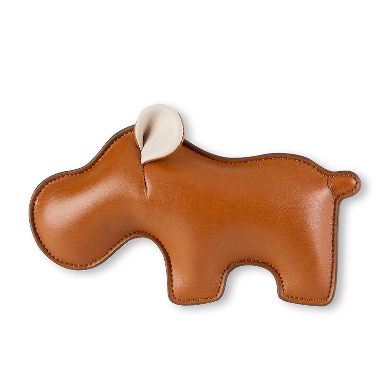 Zuny - Hippo Budy modeling animal relief paper town - Items for Display - Faux Leather Multicolor