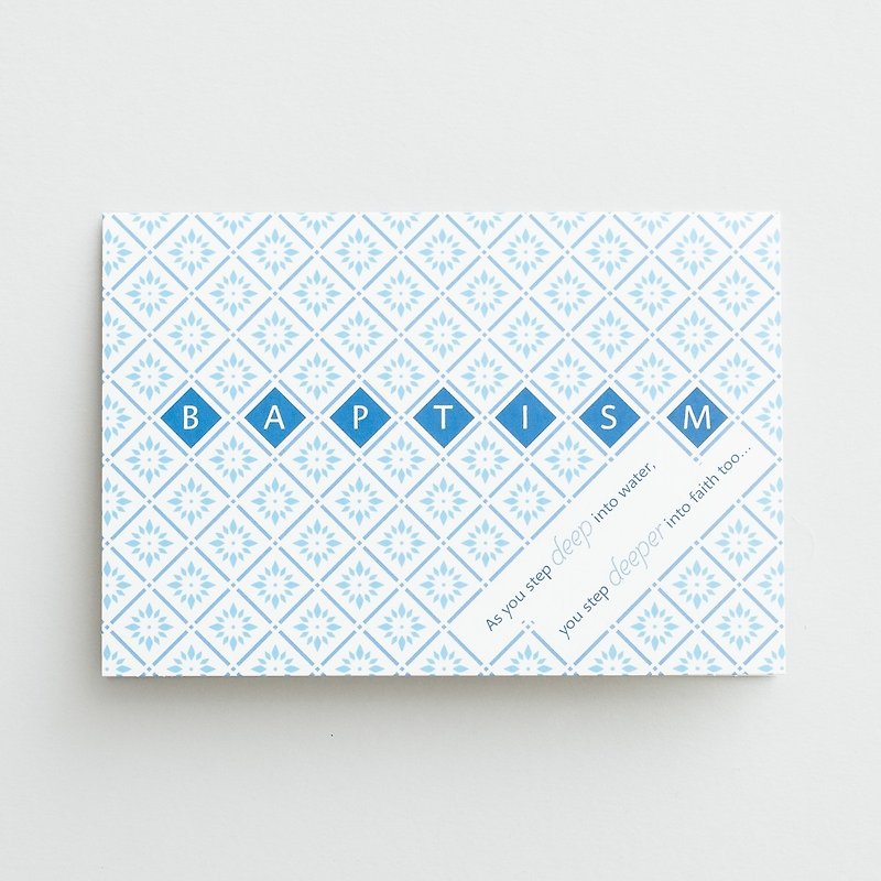 ◤ Jesus lead you towards a new future | religious cards aqua blue squares | Dayspring - Cards & Postcards - Paper White