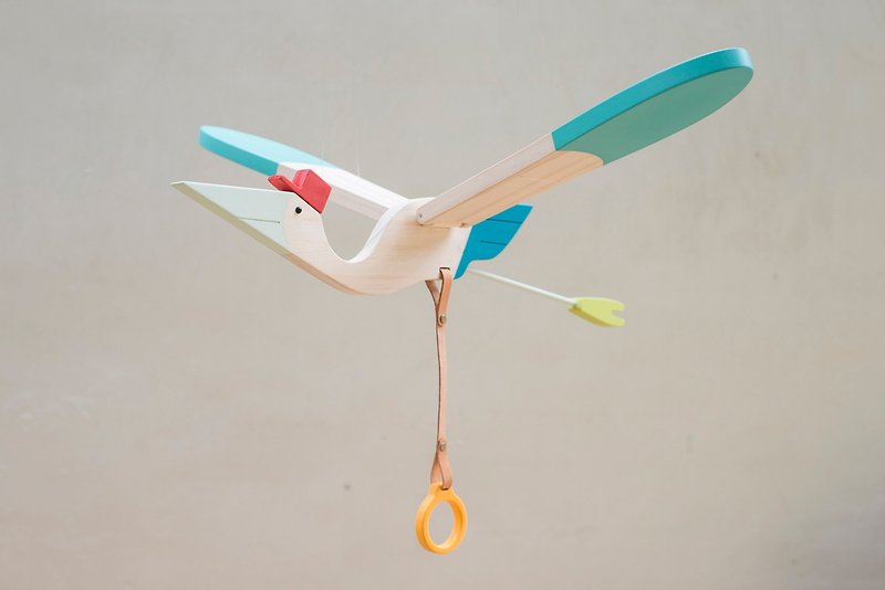Mobile Bird - Baby Bird - Items for Display - Wood Transparent