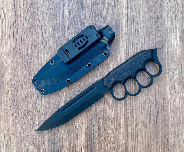 ナックルナイフ 5 mm、トレンチナイフ 1918、手作りサバイバル
