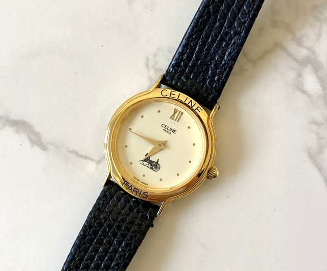 LA LUNE】中世 中古 セリーヌ クラシック キャリジブラック