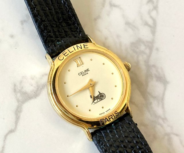 【激レア】vintage CELINE Triomphe wristwatch 激レア】vintage CELINE Triomphe wristwatch