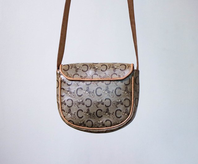 本日消します。セリーヌモノグラムショルダーバッグ CELINE/セリーヌ】モノグラム マカダム ベルトモチーフ