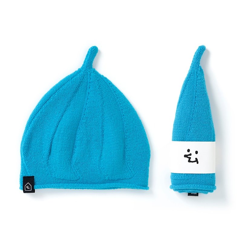 Little cute. Advanced cashmere cap / sky blue / adult models - Hats & Caps - Wool 