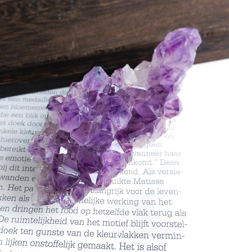 Amethyst 巴西產地 原皮紫水晶 大牙 天然礦石 原礦 - ของวางตกแต่ง - วัสดุอื่นๆ 