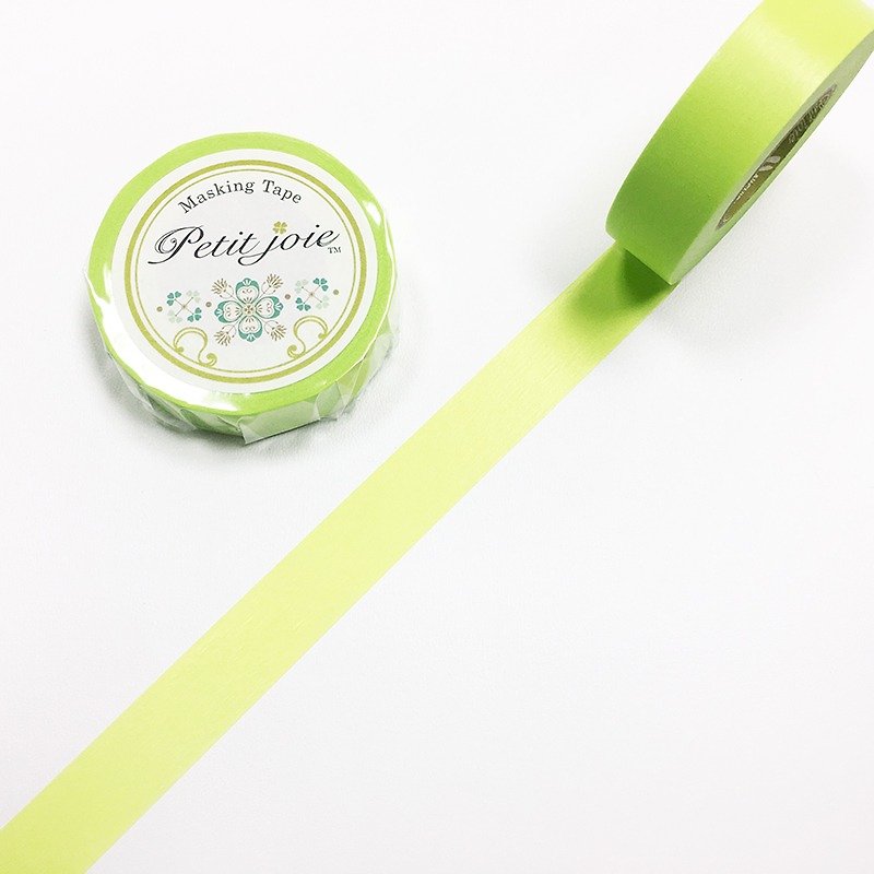 NICHIBAN Petit Joie Masking Tape【Plain - Light Green (PJMT-15S059)】 - Washi Tape - Paper Green