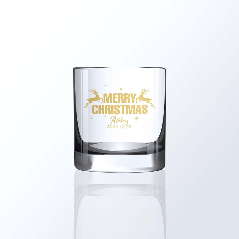 客製化禮物|訂製文字雕刻威士忌對杯 聖誕禮物交換禮物創意禮物 - 酒杯/酒器 - 玻璃 