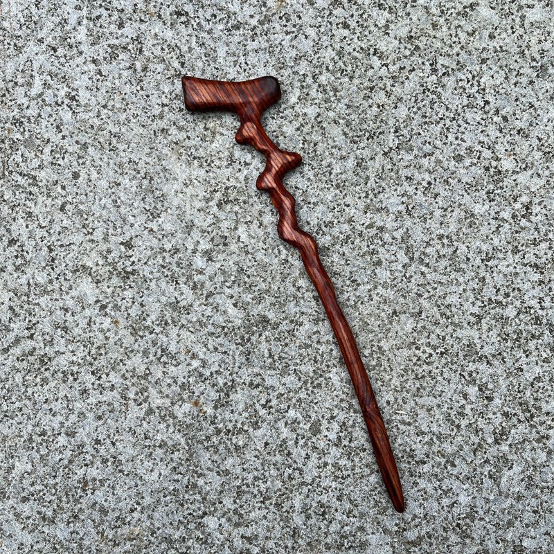 我製杖　魔杖　個卜樂　戰術短杖　手工魔杖　法杖 - 擺飾/家飾品 - 木頭 紫色