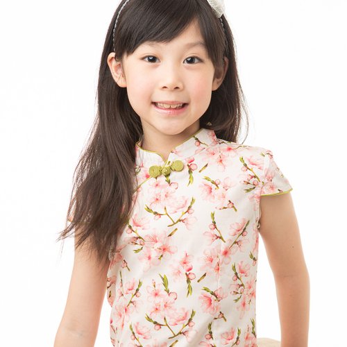 Children's Cheongsam Ancient Style Four Seasons Pink Plum Yanran - Shop ...