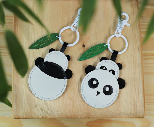 ワンタッチオリジナル｜多目的パンダ母子｜AirTagカバー＋バッグ吊り