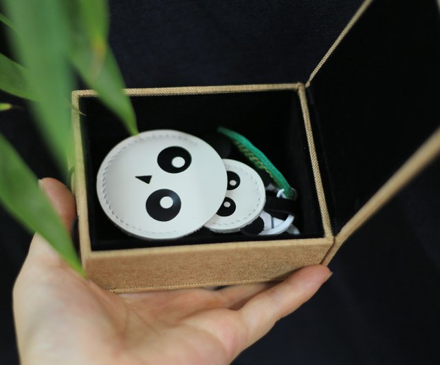 ワンタッチオリジナル｜多目的パンダ母子｜AirTagカバー＋バッグ吊り