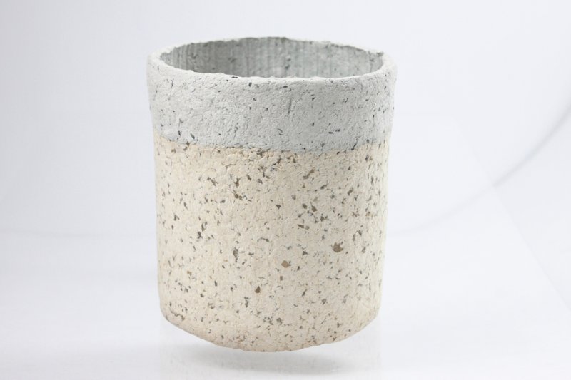 乾燥霓花盆－燕麥芝麻 - 擺飾/家飾品 - 紙 卡其色