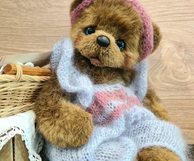 かわいいぬいぐるみテディベア。 手作りのクマのおもちゃ。 ソフトベア - ショップ Amitoysgifts 人形・フィギュア - Pinkoi