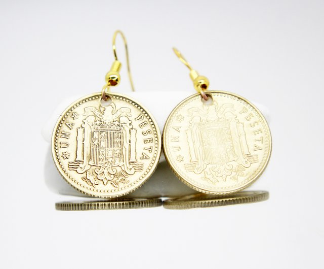 Ancient on sale coin earrings