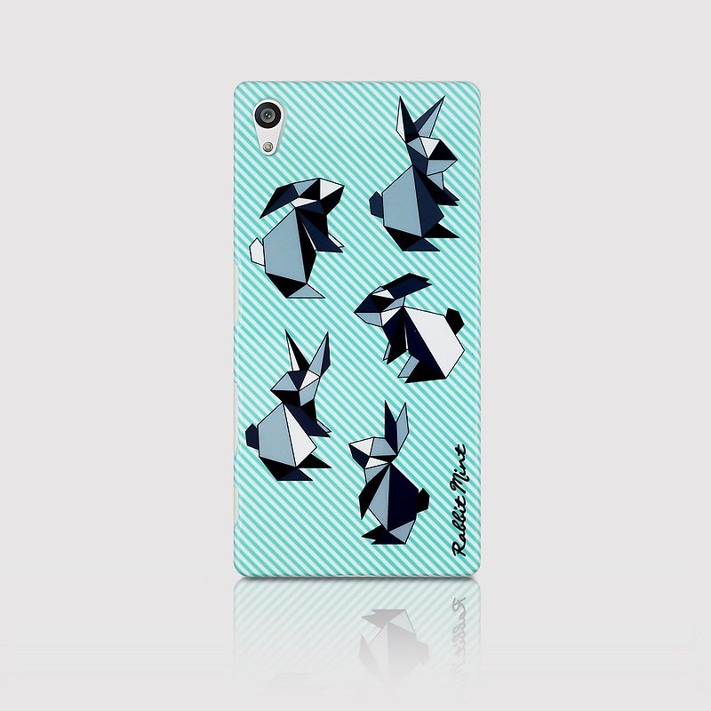 (Rabbit Mint) Mint Rabbit Phone Case - Origami Rabbit Series - Sony Z5 (P00068) - เคส/ซองมือถือ - พลาสติก สีเขียว