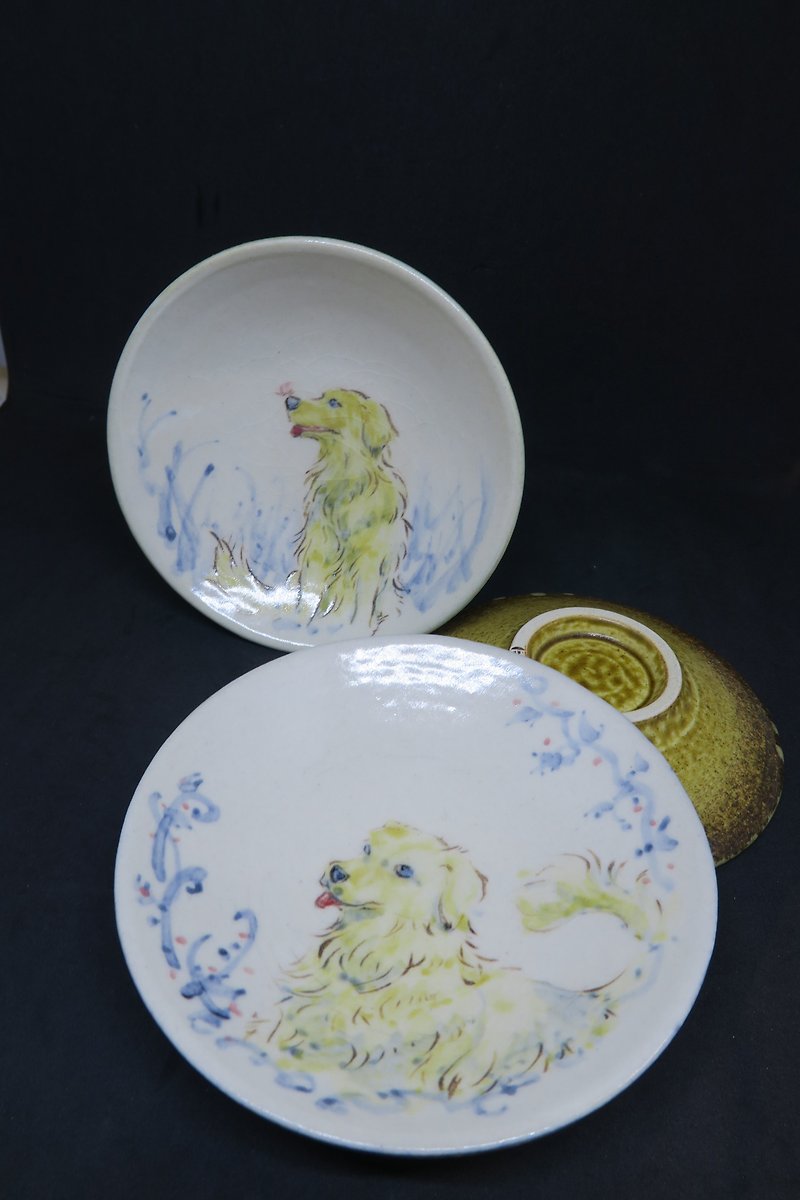 Mr. Song 【Only Loyalty - Puppy Little Dish】 - Plates & Trays - Pottery 
