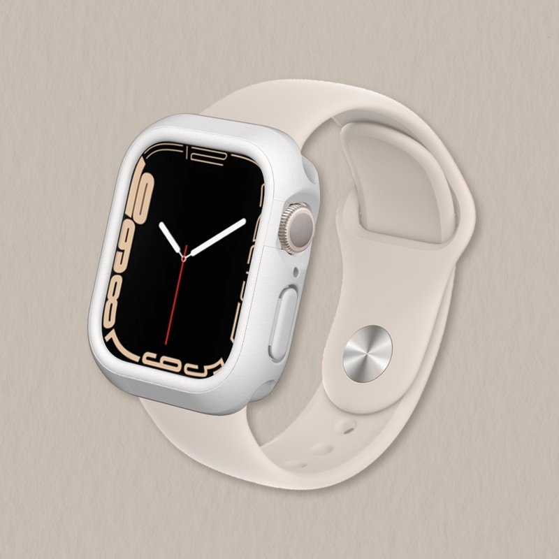 Apple Watch 9/8/SE2/7/6/SE/5/4 邊框保護殼-經典白 - 科技小物 - 其他材質 白色