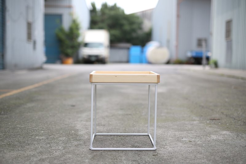 Light industry LOFT wind solid iron bar small coffee table/mini rack/small bedside rack - โต๊ะอาหาร - ไม้ 