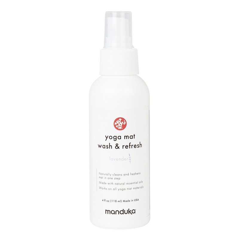 【Manduka】Mat Wash 瑜珈墊清潔噴劑 4oz - Lavender 薰衣草 - 運動配件 - 精油 白色