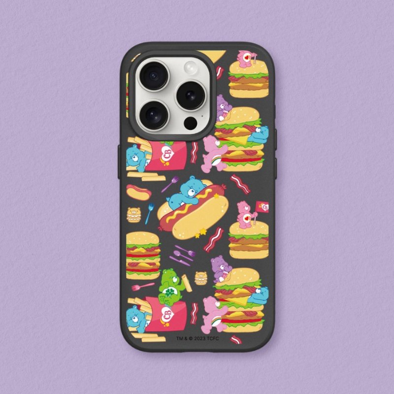 SolidSuit anti-fall back cover mobile phone case∣Care Bears/Food Party for iPhone - Phone Cases - Plastic Multicolor