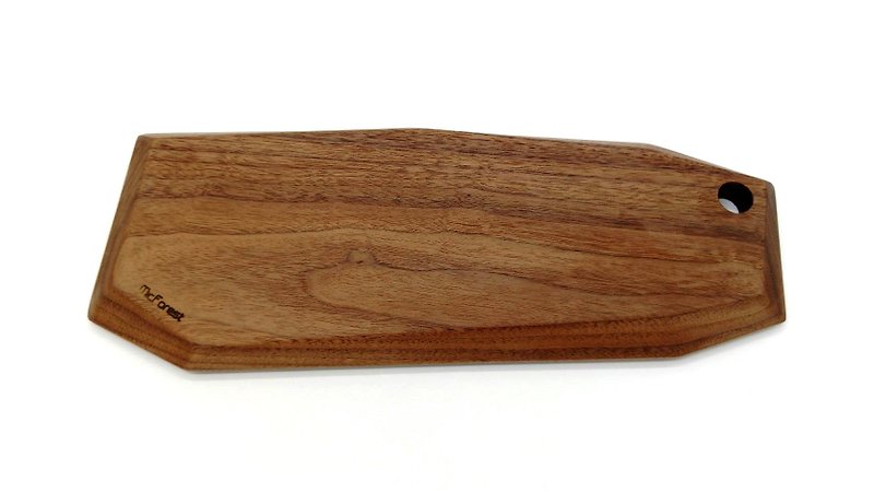 Micro forest. European-style chopping board. Log pies. Crystal section. Walnut / cherry wood - จานเล็ก - ไม้ สีนำ้ตาล