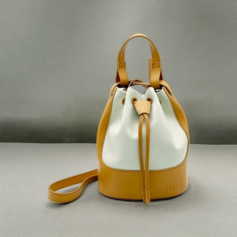 Lamya leather handbag - กระเป๋าถือ - หนังแท้ สีนำ้ตาล