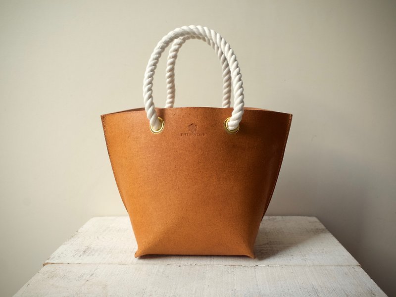 JAPAN Tochigi Leather Floor Leather Tote Bag mare S Camel - Handbags & Totes - Genuine Leather Khaki