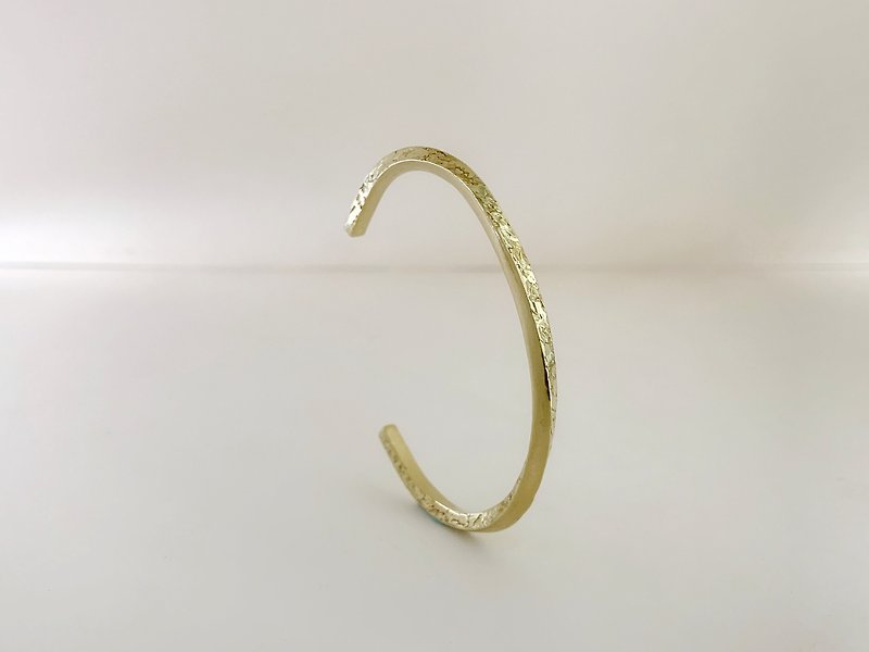 Stone Pattern Swivel Bracelet| Bronze Bracelet|Customized|Handmade Metalworking|Handmade Experience|Course - Bracelets - Copper & Brass Gold
