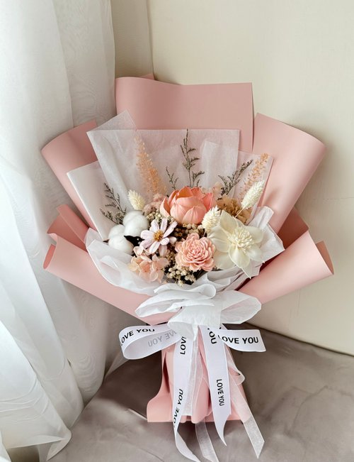 Eternal Flower Bouquet Pink Series Pink Love You Style