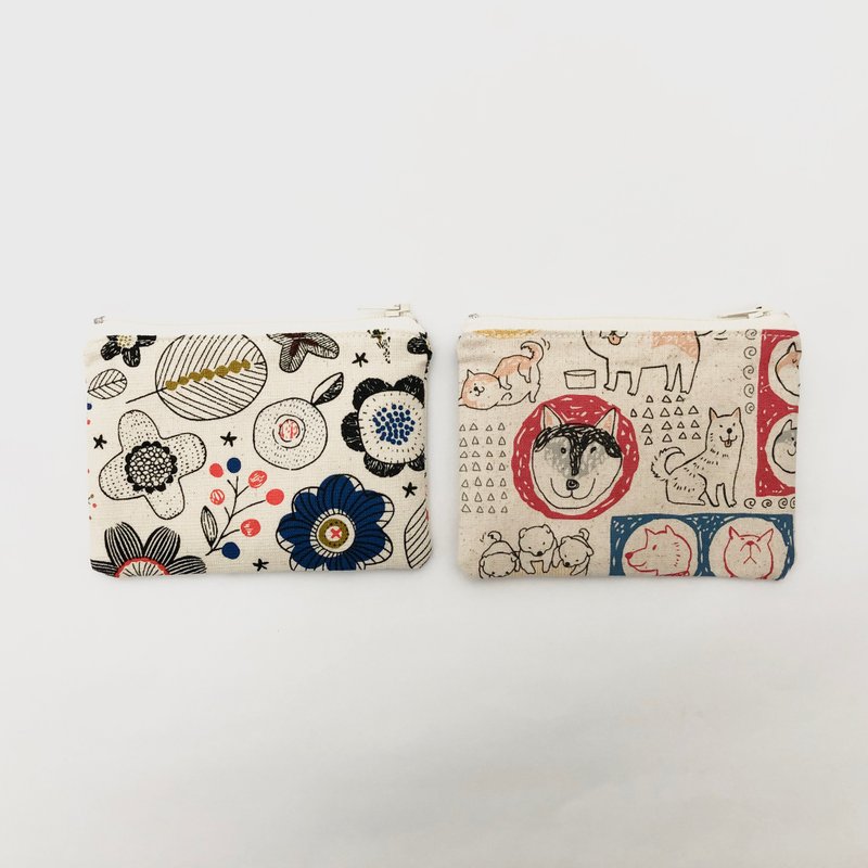 Customized fabric selection-small coin purse-2 sets of discount areas - Coin Purses - Cotton & Hemp Multicolor