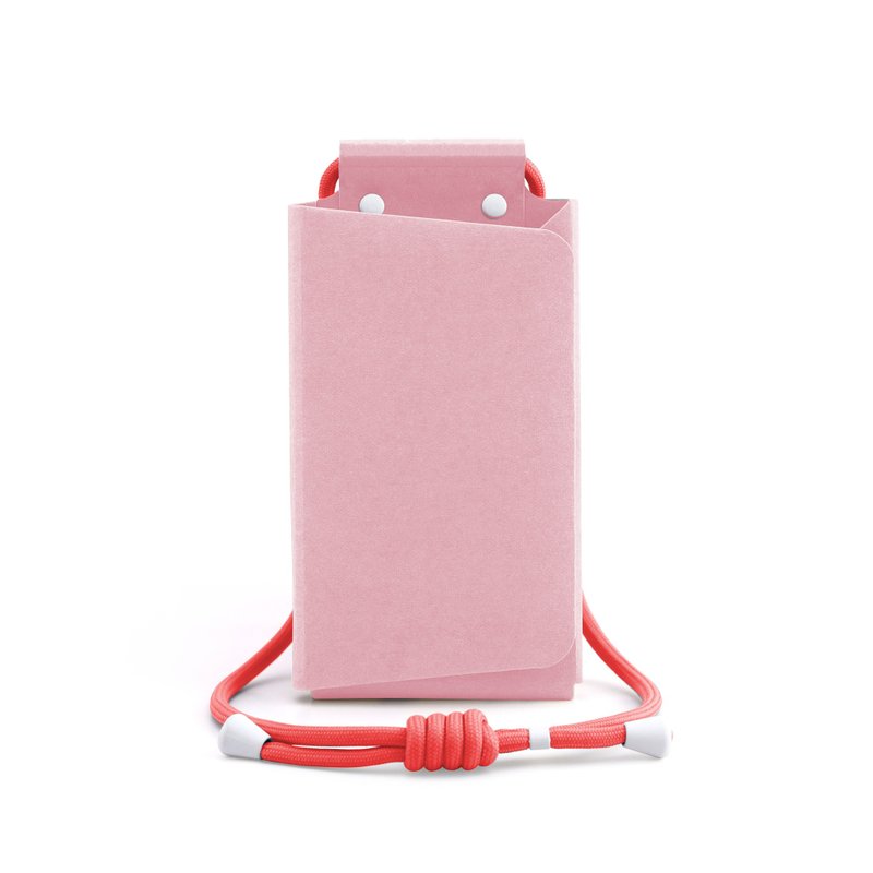 PhonePochette手機隨身袋-MOODTONE-Spanish Pink-客製禮物 - 側背包/斜背包 - 其他材質 粉紅色