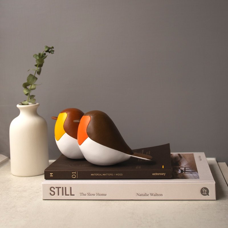 【紙鎮】羅賓鳥 Bird 皮革擺飾 | 生日禮物 聖誕禮物 交換禮物 - 擺飾/家飾品 - 人造皮革 多色