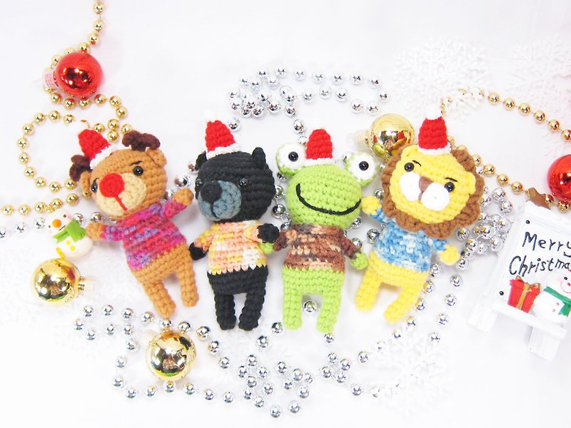 Christmas decorations key ring strap kit 5 Group Limited - ที่ห้อยกุญแจ - เส้นใยสังเคราะห์ หลากหลายสี