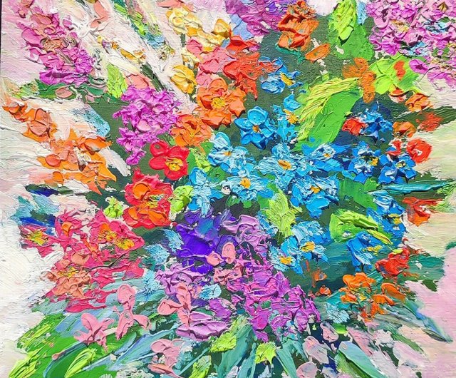 ❤️名画かも❤️ 作者不明 花の油絵 サイン有り 【公式通販】