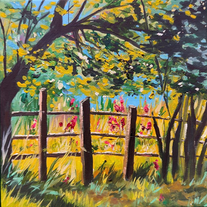 夏日風景  Landscape Painting, Flower Painting, 花畫 自然畫 花卉植物 Hanging Pictures - 海報/掛畫/掛布 - 其他材質 多色