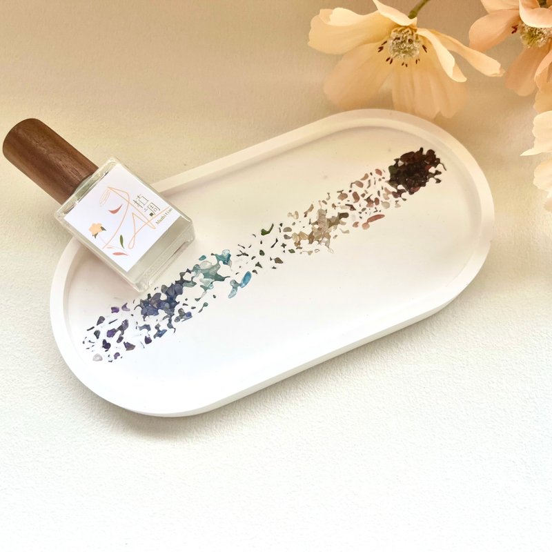沐植調 七脈輪能量石膏飾品盤 - 擺飾/家飾品 - 水晶 