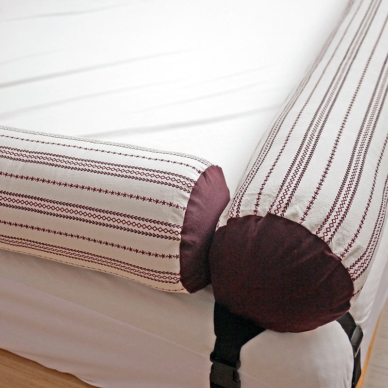 175cm/Korean Kangaruru anti-drop guardrail bed padded cushion [Paris wine] - Kids' Furniture - Cotton & Hemp Red